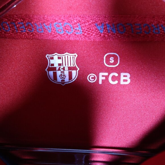 FCB Barcelona Full Zip Logo Jacket Navy Blue Mens Small and Keychain - Picture 4 of 10